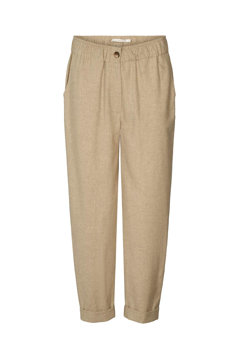 Frances - Fine felt comfy pants I Oatmeal Oatmeal S  3 - Rabens Saloner - DK