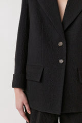 Helin - Crumpled jacket I Navy    9 - Rabens Saloner - DK