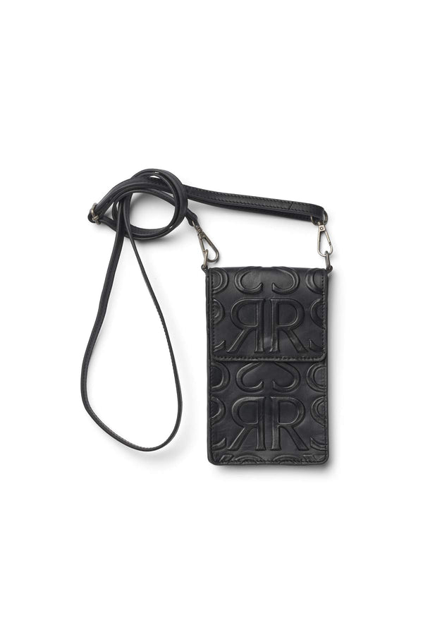Lois - Embossed leather travel pouch