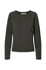 Nemi - Light stretch long sleeve top I Black 3 - Rabens Saloner - DK