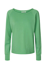 Nemi - Light stretch long sleeve top I Vivid green 3 - Rabens Saloner - DK