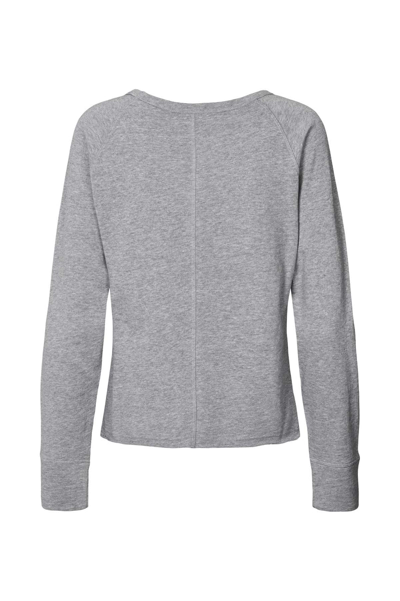 Nemi - Light stretch long sleeve top I Grey melange 4 - Rabens Saloner - DK