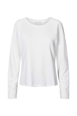 Nemi - Light stretch long sleeve top I White White XS  3 - Rabens Saloner - DK