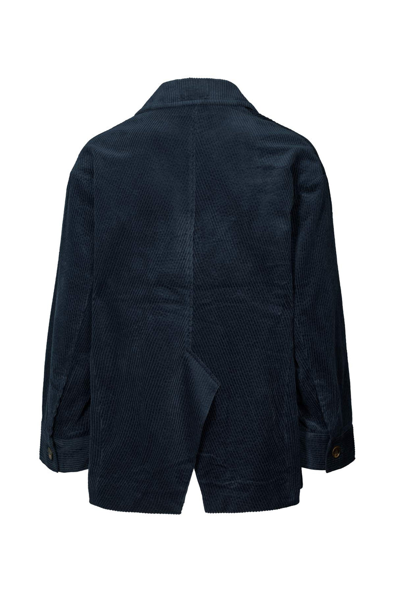 Carmeline - Corduroy jacket I Dark navy    2 - Rabens Saloner - DK