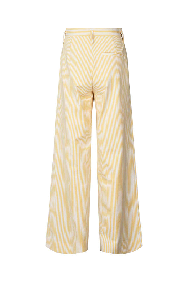 Julla - Easy tailoring pant I Yellow stripe    2 - Rabens Saloner - DK