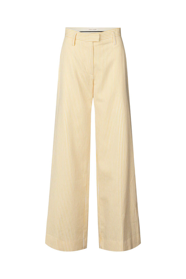 Julla - Easy tailoring pant I Yellow stripe