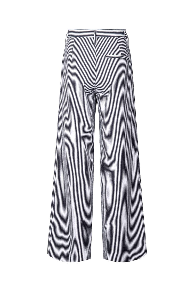 Julla - Easy tailoring pant I Blue stripe