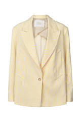 Loza - Easy tailoring jacket I Yellow stripe
