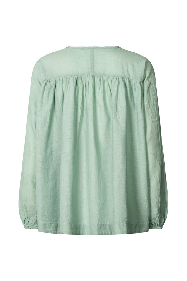 Roxy - Cotton blouse I Mist    2 - Rabens Saloner - DK