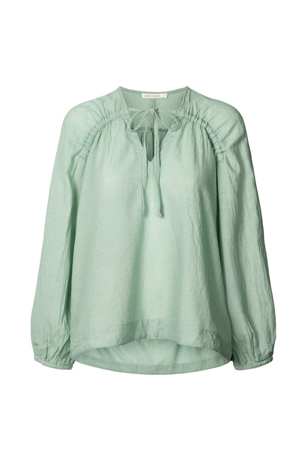 Roxy - Cotton blouse I Mist Mist XS  1 - Rabens Saloner - DK