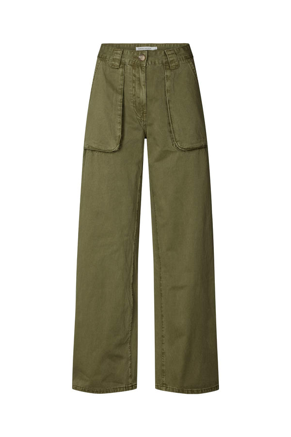 Isha - Canvas light pocket pants I Army