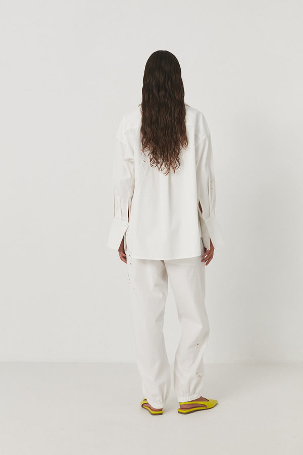 Iman - Lotus lace pants I Off white    2 - Rabens Saloner - DK