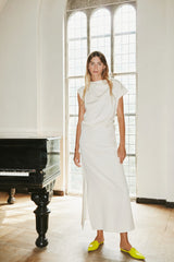 Orana - Aviator draped dress I Ivory    1 - Rabens Saloner - DK