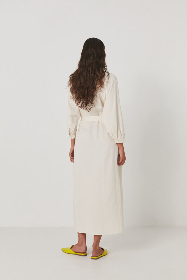 Busra - Aviator long dress I Ivory    2 - Rabens Saloner - DK