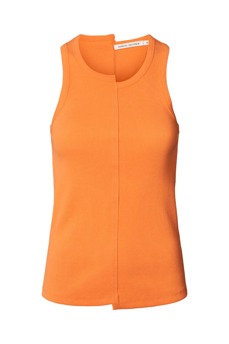 Hellin - Jersey rib combo tank I Orangey Orangey XS  1 - Rabens Saloner - DK