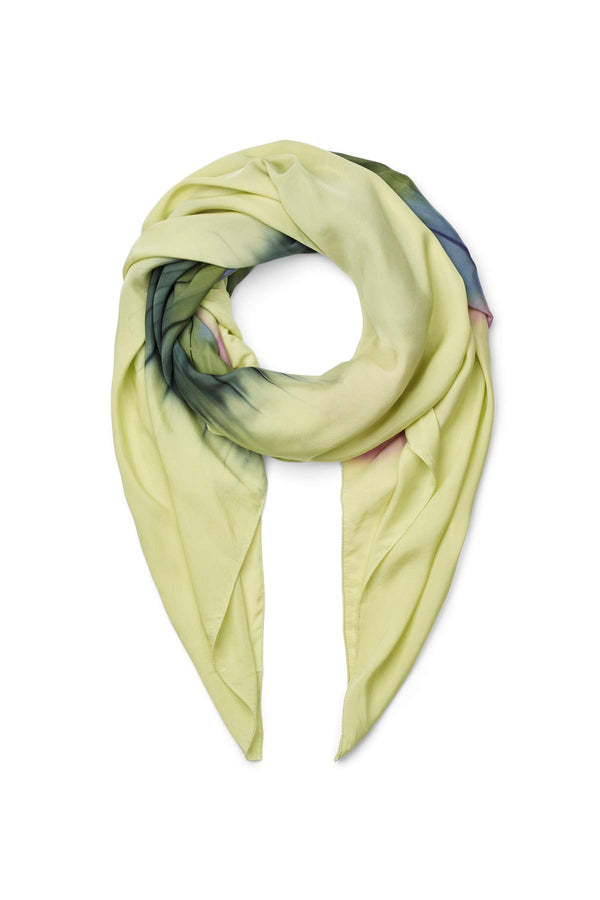 Merete - Macaw large scarf 138X180 Lime combo