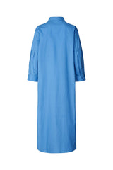 Joo - Poplin long kaftan I Blue    5 - Rabens Saloner - DK