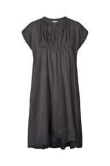 Lotti - Cotton short dress I Dark slate Dark slate XS 3 - Rabens Saloner - DK