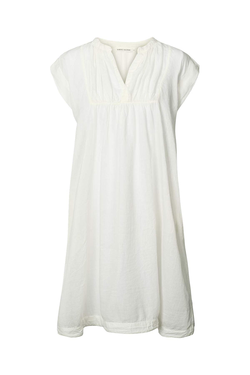 Lotti - Cotton short dress I White White XS 1 - Rabens Saloner - DK