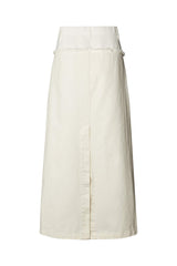 Rasmia - Duo canvas skirt I Ecru    4 - Rabens Saloner - DK