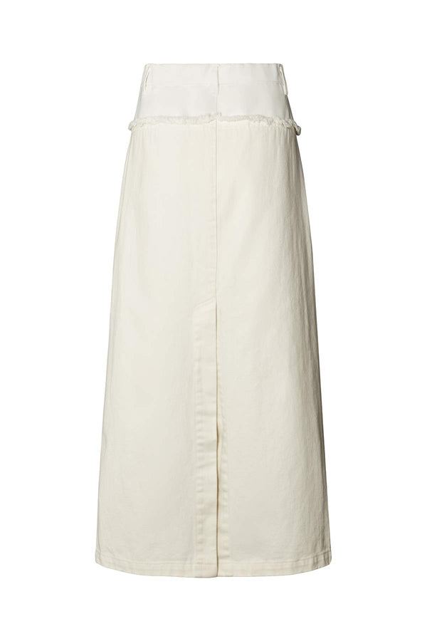 Rasmia - Duo canvas skirt I Ecru    2 - Rabens Saloner - DK