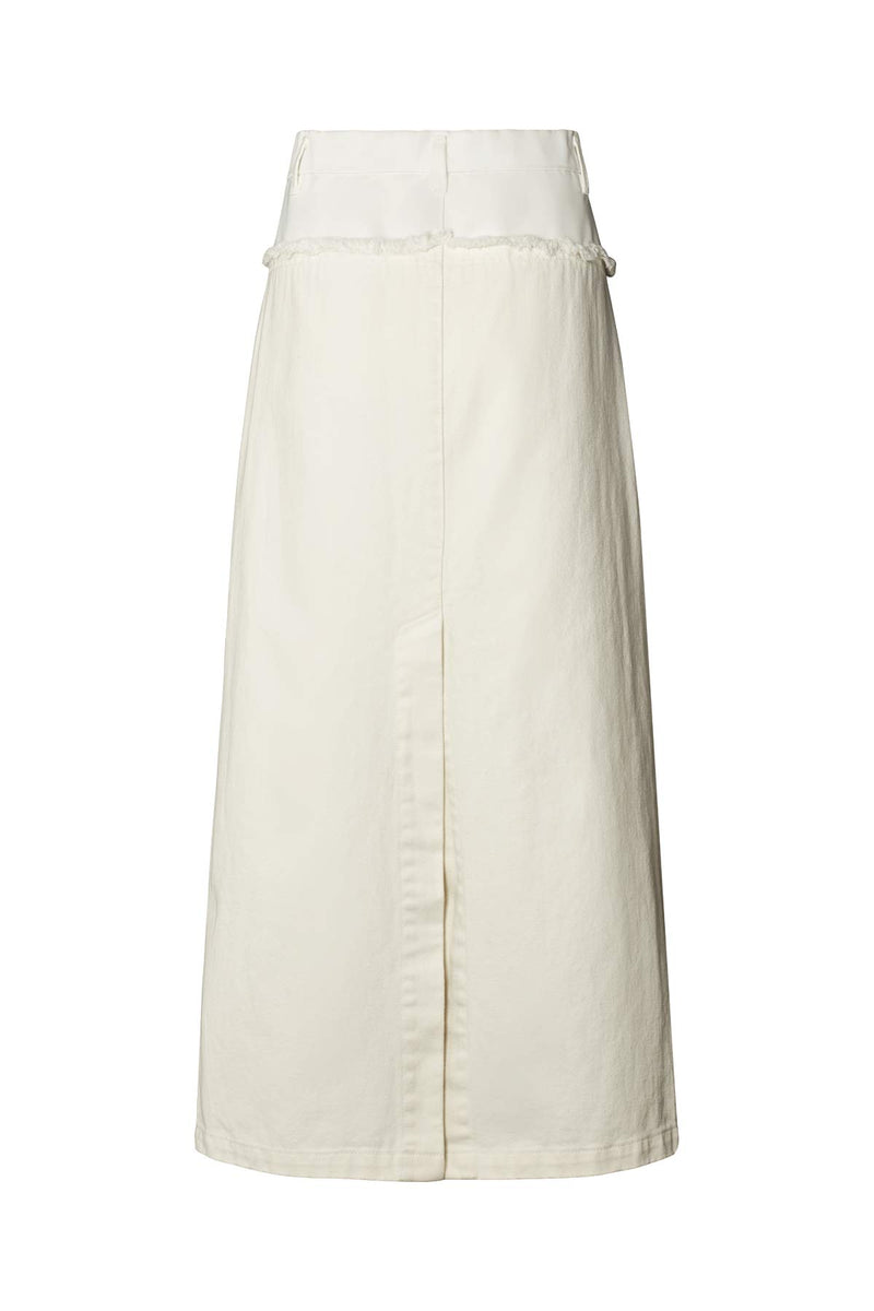 Rasmia - Duo canvas skirt I Ecru 2 - Rabens Saloner - DK