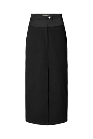 Rasmia - Duo canvas skirt I Black Black XS 1 - Rabens Saloner - DK