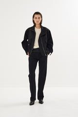 Pawa - Duo canvas pant I Black 1 - Rabens Saloner - DK