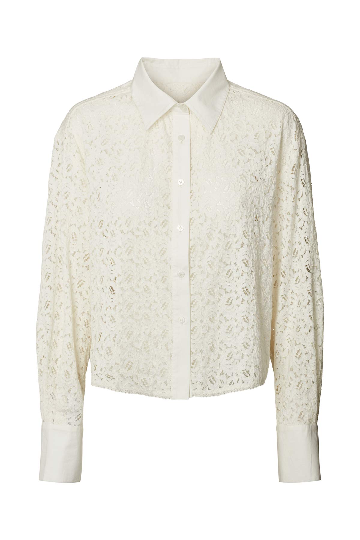 Seval - Lacey shirt I Chalk Chalk S 2 - Rabens Saloner - DK