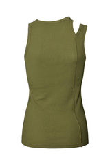 Jeta - Jersey two strap tank top I Army    2 - Rabens Saloner - DK