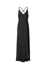 Madigan - Sandwashed strap dress I Black Black XS 1 - Rabens Saloner - DK