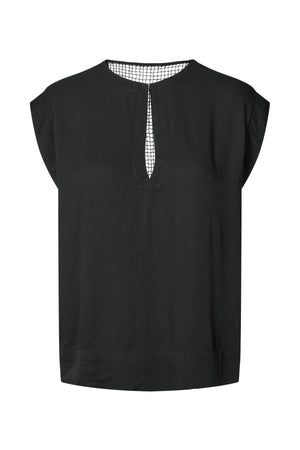 Rosalyn - Funnel web blouse I Black Black XS 1 - Rabens Saloner - DK