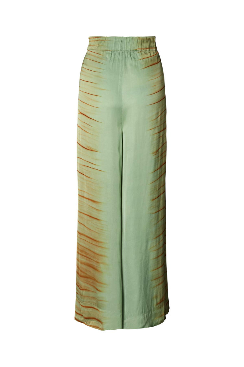 Lenie - Tidal elastic wide pant I Green combo 4 - Rabens Saloner - DK