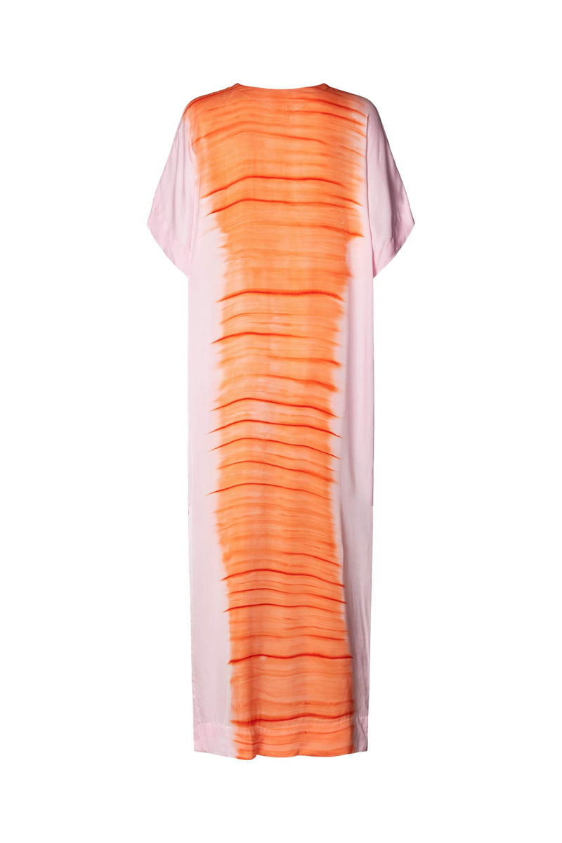 Maha - Tidal colomn dress I Orange combo 4 - Rabens Saloner - DK