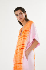 Maha - Tidal colomn dress I Orange combo    2 - Rabens Saloner - DK