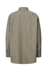 Lorna - Poplin bib front shirt I Moon    2 - Rabens Saloner - DK