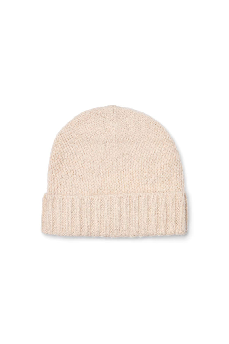 Majda - Dual knit hat I Beige Beige O/S 1 - Rabens Saloner - DK