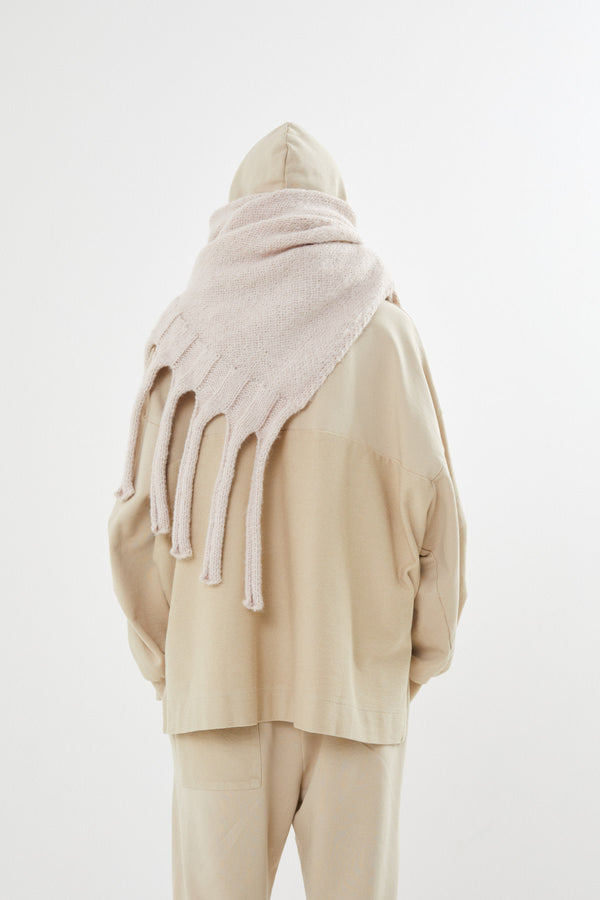 Emillia - Dual knit split scarf I Beige    2 - Rabens Saloner - DK