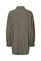 Elin - Mini check shirt I Coffee check    4 - Rabens Saloner - DK