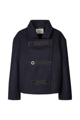 Litten - Boiled wool jacket I Navy Navy XS  3 - Rabens Saloner - DK