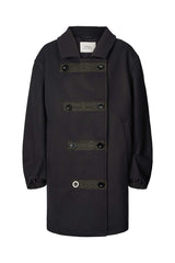 Litzy - Boiled wool coat I Navy Navy XS 3 - Rabens Saloner - DK