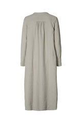 Asta - Cotton double long kaftan I Steel grey 2 - Rabens Saloner - DK