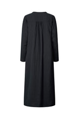 Asta - Cotton double long kaftan I Black    2 - Rabens Saloner - DK