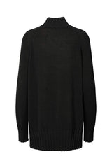 Saoirse - Jagged split sweater I Black    4 - Rabens Saloner - DK