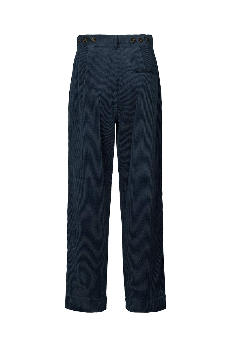 Carly - Corduroy pants I Dark navy    2 - Rabens Saloner - DK