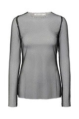 Jacka - Netting long sleeve top I Black    1 - Rabens Saloner - DK