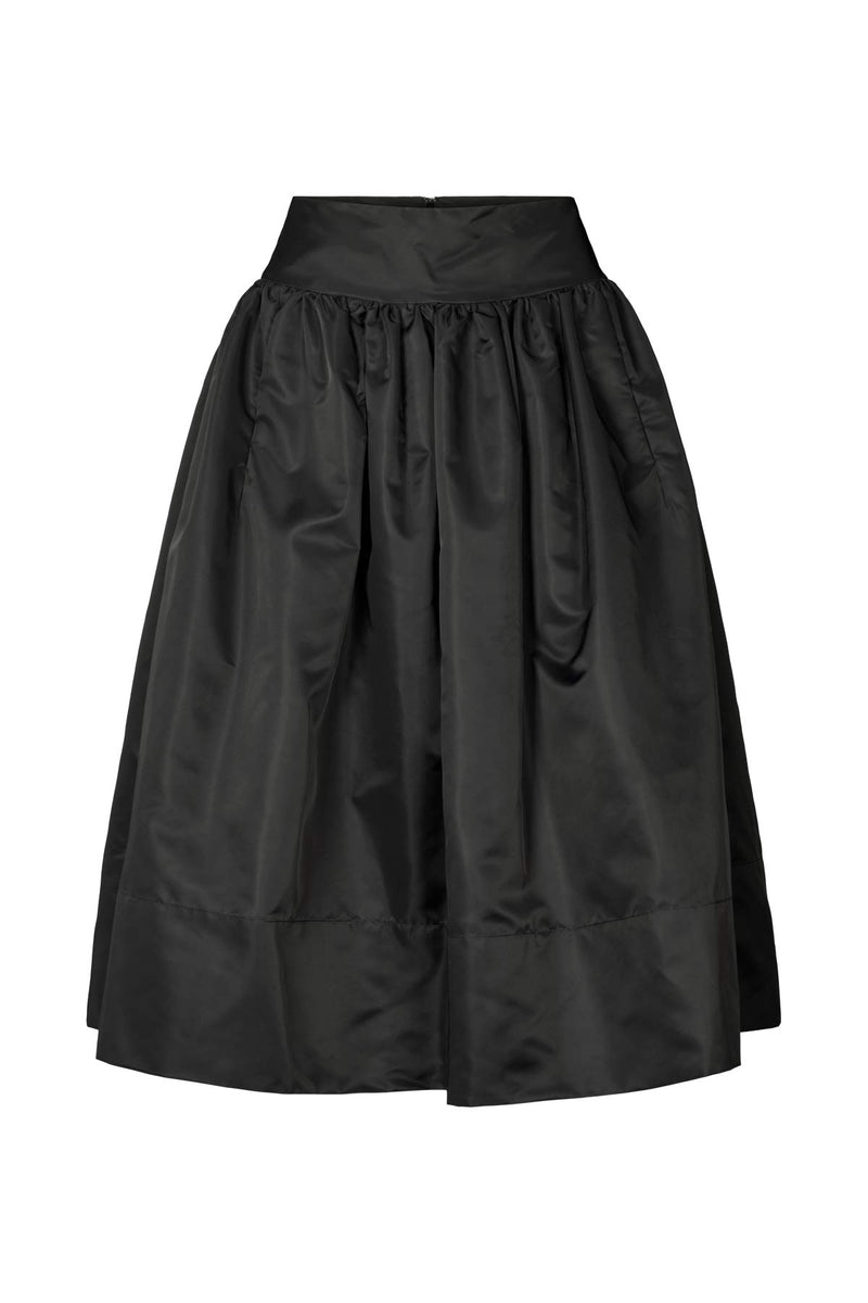 Silke - Nylon full skirt I Black    6 - Rabens Saloner - DK