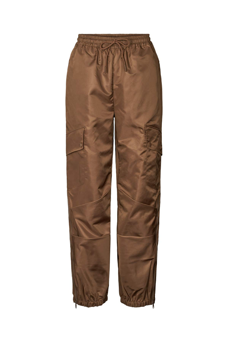 Justa - Nylon pants I Coffee Coffee XS 5 - Rabens Saloner - DK