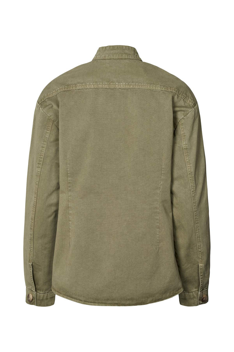 Jozephine - Canvas light shirt I Burnt olive    4 - Rabens Saloner - DK