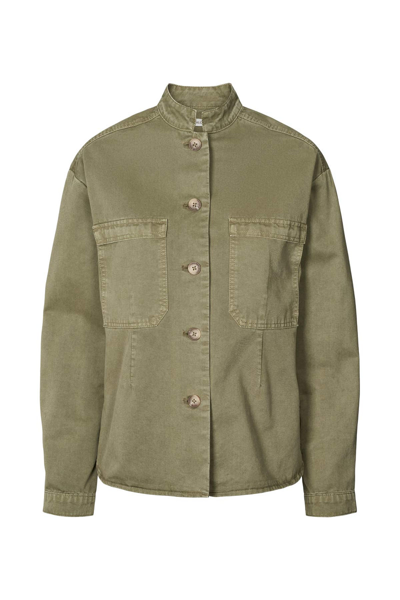 Jozephine - Canvas light shirt I Burnt olive Burnt olive XS  3 - Rabens Saloner - DK